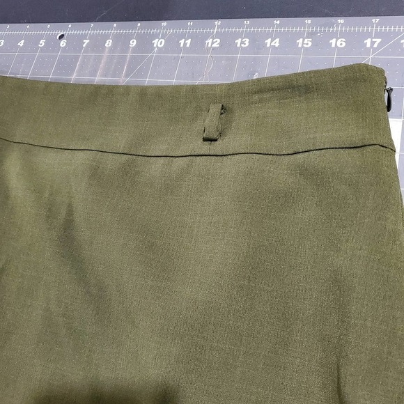 Black Label Evan Picone Skirt Womens Size 12 Green Pencil Career Neutral - Picture 8 of 10